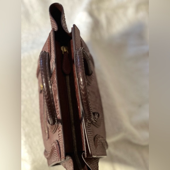 Celine Python Micro Luggage Tote Bag - Picture 9 of 11